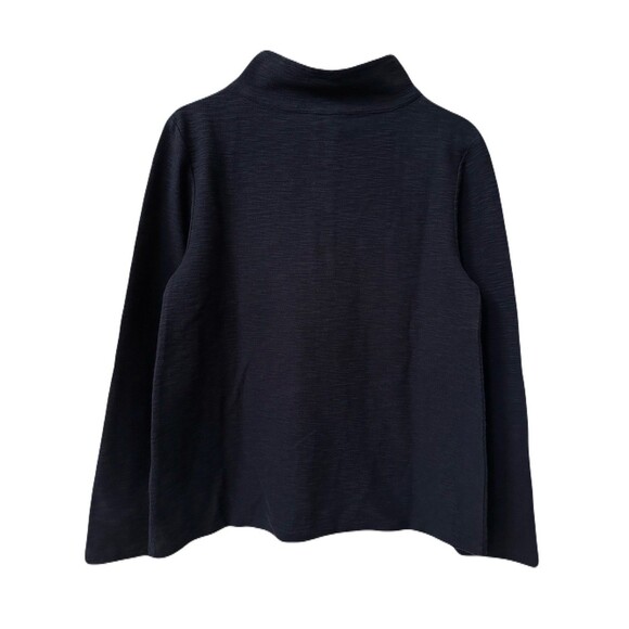 NEW Seasalt Cornwall Women Size 4 Organic Cotton Henley Sweatshirt Maritime Blue - Picture 4 of 8